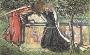 Dante Gabriel Rossetti Arthur's Tomb: The Last Meeting of Launcelort and Guinevere (mk28) oil painting on canvas